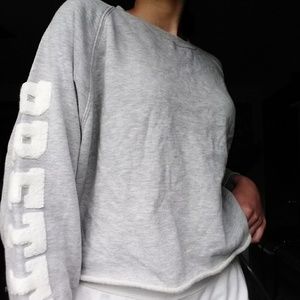 Grey Over-sized Sweatshirt.
